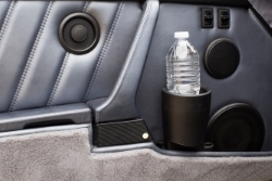 view of porche cupaholder from top